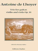 TRIO FOR GUITAR VIOLIN AND VIOLA OP 38 cover